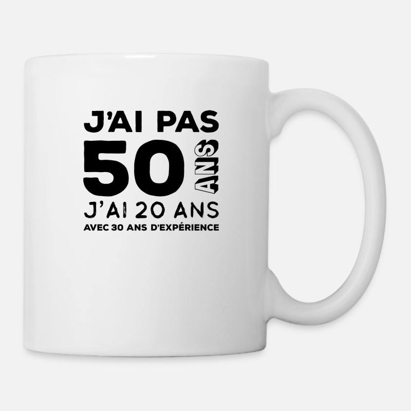 Anniversaire 50 ans - Mug blanc - blanc