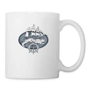 Sailing ship - Mug - white - Right