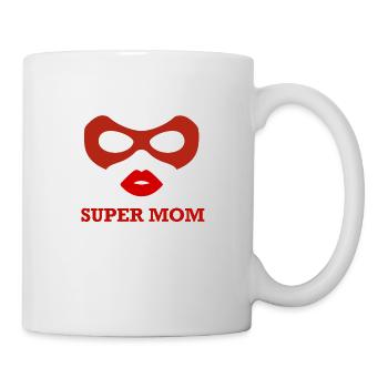Super maman, maman de l'année - Mug blanc - blanc - Droite