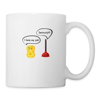 ich hasse meine Arbeit - Tasse - Weiß - Rechts