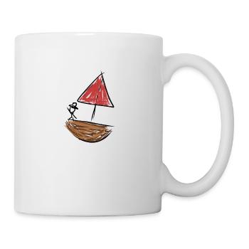 Bateau pirate - Mug blanc - blanc - Droite