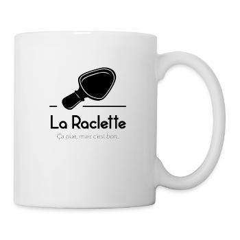 La raclette, ça pue mais c'est bon ! - Mug blanc - blanc - Droite