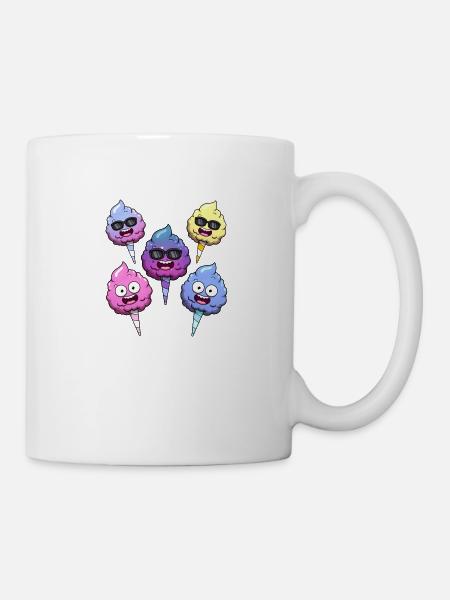Süße Zuckerwatte - Tasse - Weiß