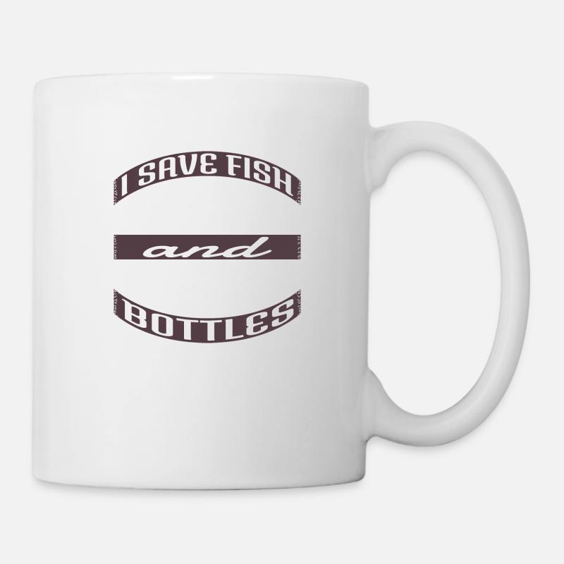 papas pêcheur né fun men petri heil - Mug blanc - blanc