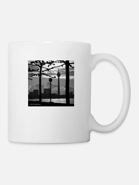Le Rhin à Düsseldorf - Mug blanc - blanc