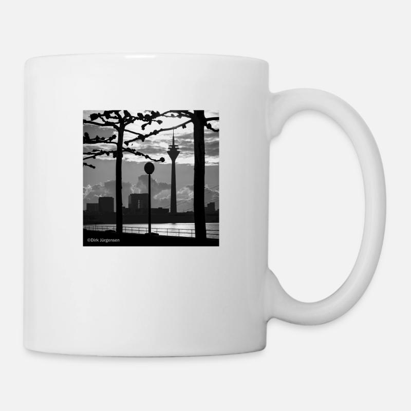 The Rhine in Düsseldorf - Mug - white