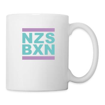 NZS BXN Antifa Nazis boxen Links Menschenrechte - Tasse - Weiß - Rechts