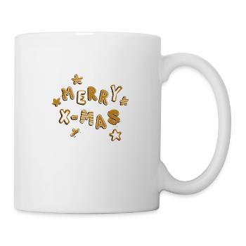 Merry X-Mas Christmas Cookies - Tasse - Weiß - Rechts