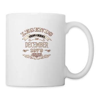 Legends are born in December 1979 - Mug - white - Right