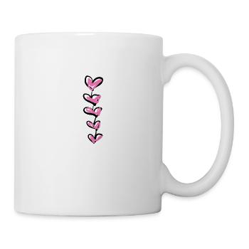 herzen herz - Tasse - Weiß - Rechts