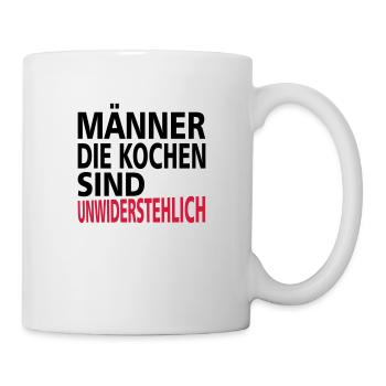 Männer die kochen sind unwiderstehlich - Tasse - Weiß - Rechts