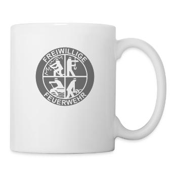 FFW Logo einfarbig (für Reflexdruck) - Tasse - Weiß - Rechts
