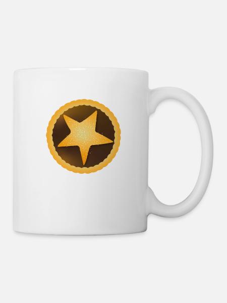 Christmas Mince Pie with Icing Sugar - Mug - white