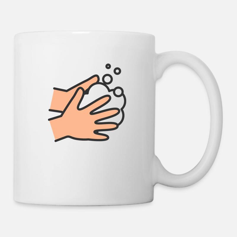 Wash hands Icon - Mug - white