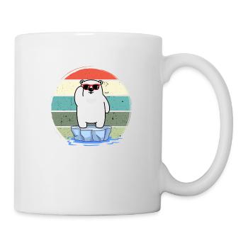 eisbader winterbader winterschwimmer eisbär retro - Mug - white - Right