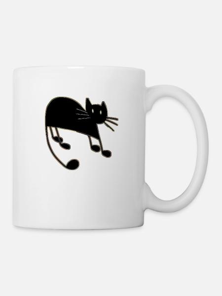 Katze - Tasse - Weiß
