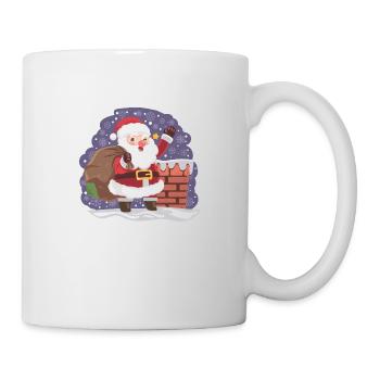 Der Weihnachtsmann ist da. - Tasse - Weiß - Rechts