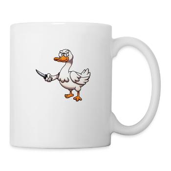 Goose With Knife - Mug - white - Right