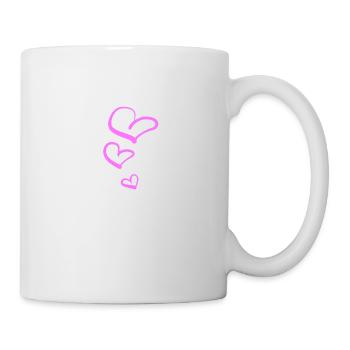 herzen herz - Tasse - Weiß - Rechts