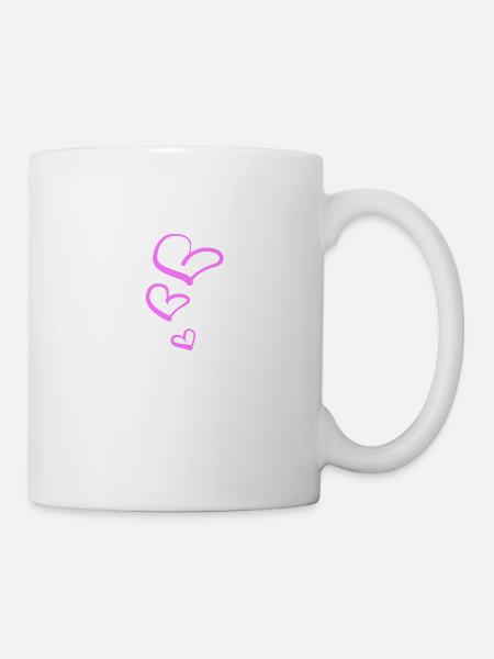 herzen herz - Tasse - Weiß