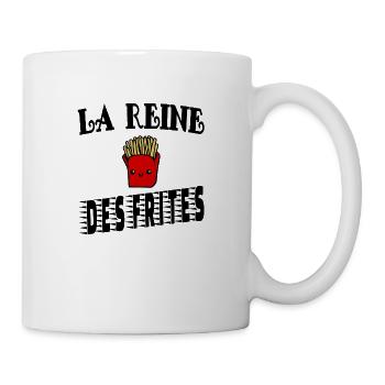 la reine des frites - Mug blanc - blanc - Droite