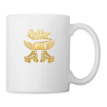 Roller Girl Gold | Roller skates Roller skating - Mug - white - Right