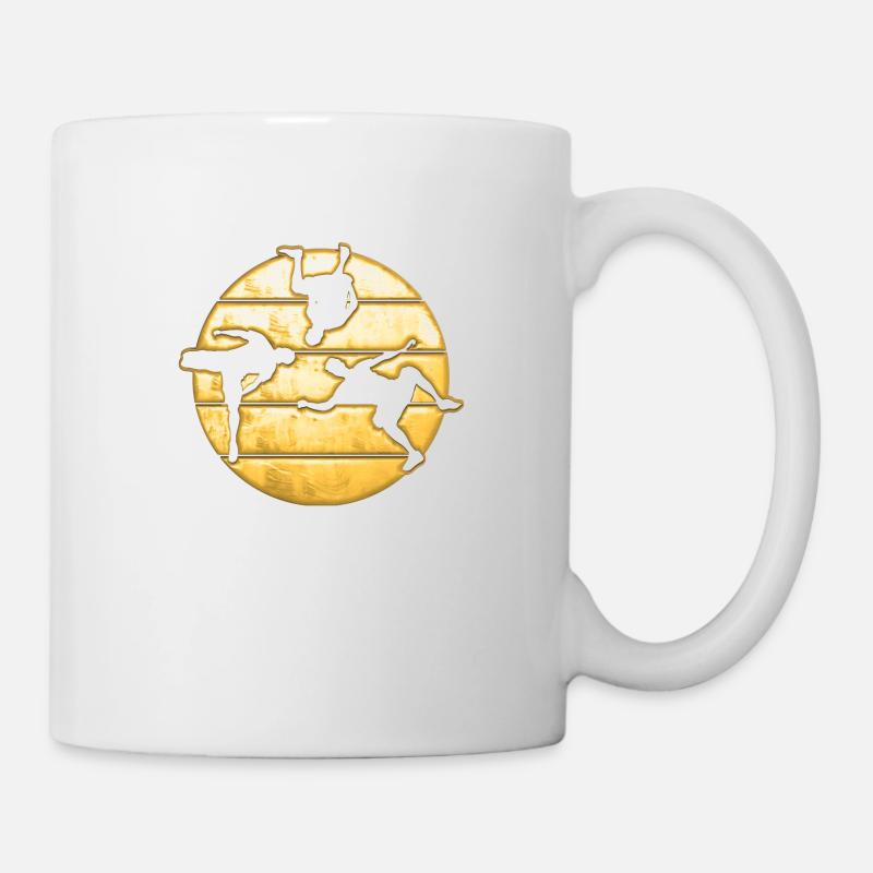 Parkour Freerunner Traceur Le Parcour Gold - Tasse - Weiß
