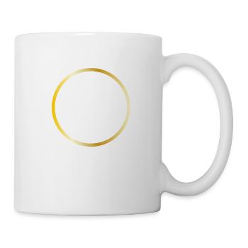 Symbole du cercle d’or - Mug blanc - blanc - Droite