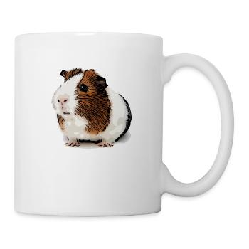 cochon d’Inde doux - Mug blanc - blanc - Droite