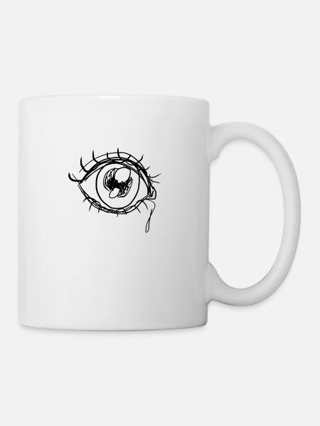 œil de manga - Mug blanc - blanc
