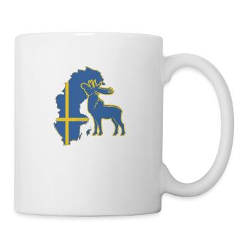 Elch Kiruna Schweden - Tasse - Weiß - Rechts