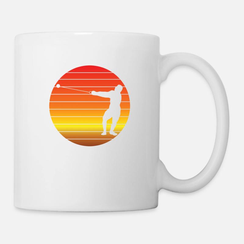 Athlète de lancer de marteau Lancer de marteau Lancer de marteau - Mug blanc - blanc