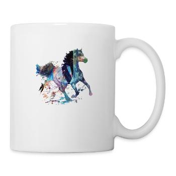 horse, art, painting, colorful, horses, graffiti - Mug - white - Right