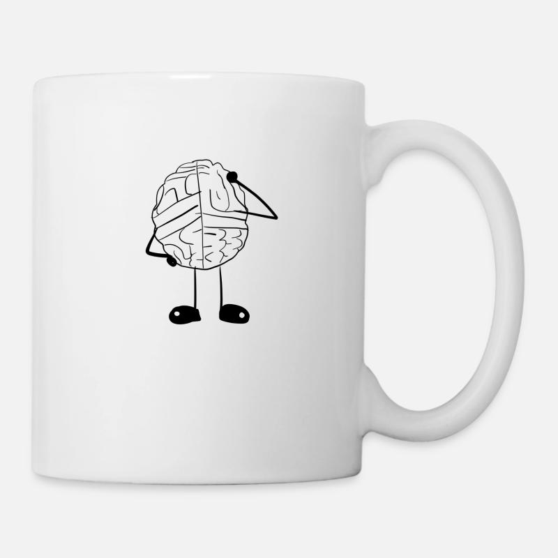 Denken Gehirn - Tasse - Weiß