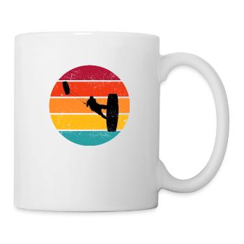 Kitesurfen Jungen Herren Kiten Kite Surf - Tasse - Weiß - Rechts