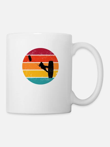 Kitesurfen Jungen Herren Kiten Kite Surf - Tasse - Weiß
