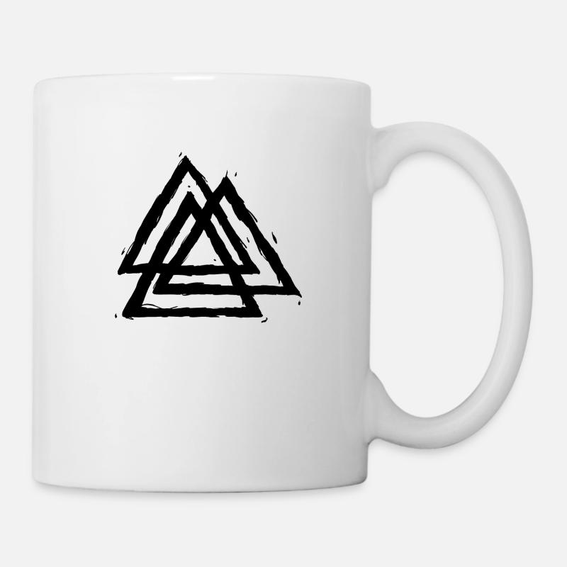Valkunut « nœud des occis » Viking - Mug blanc - blanc
