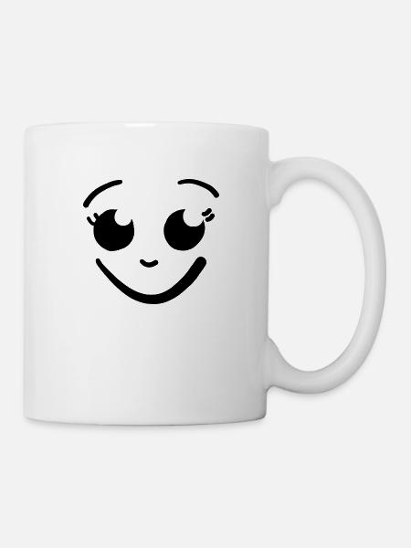 il suffit de sourire - Mug blanc - blanc