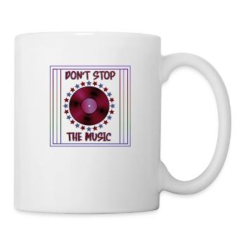 dont stop the music tons violet bordeau - Mug blanc - blanc - Droite