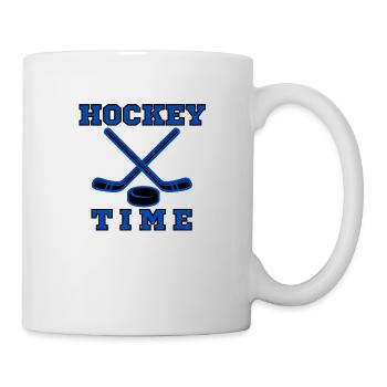 Hockey Time Idée cadeau original - Mug blanc - blanc - Droite