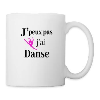 j peux pas j ai Danse danse classique passionnée - Mug blanc - blanc - Droite