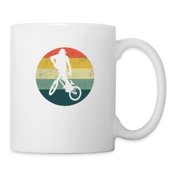 BMX Fahrrad für Jungs Retro Bmx Bike Freestyle - Tasse - Weiß - Rechts