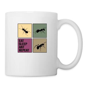 ant repeat antityp retro ant ants anti - Mug - white - Right