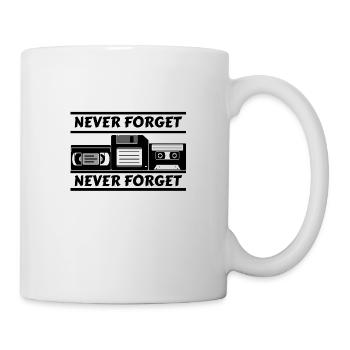 Jamais oublier la cassette VHS des années 80 - Mug blanc - blanc - Droite