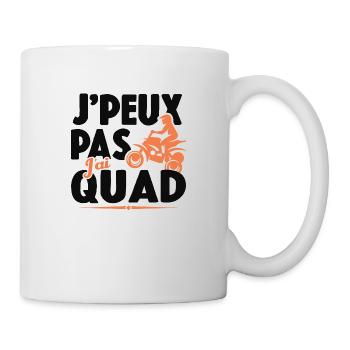 Je Peux Pas J'ai Quad Cadeau Conducteur De Quad - Mug blanc - blanc - Droite