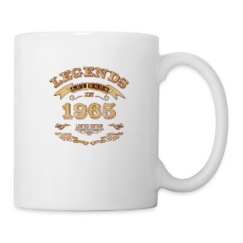 Legends are born in 1965 - Mug - white - Right