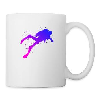 Scuba Diving Scuba Dive Men Divers - Mug - white - Right