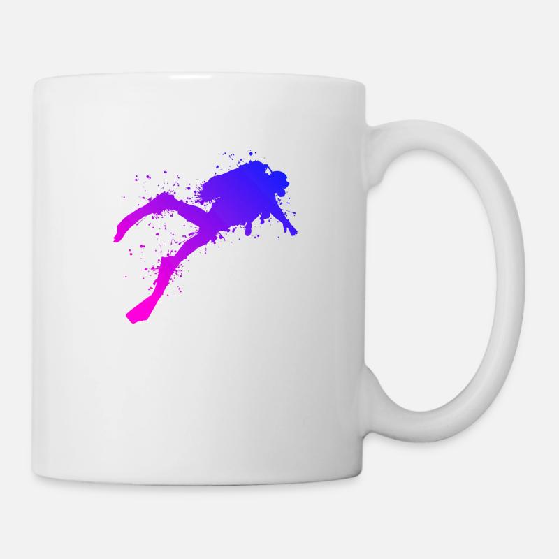 Scuba Diving Scuba Dive Men Divers - Mug - white