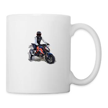 Poster Motorcyclist - Mug - white - Right