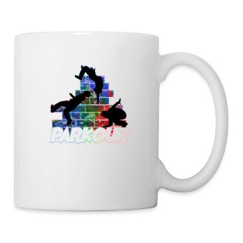 Parkour Freerunner Traceur Le Parcour parkourshirt - Tasse - Weiß - Rechts